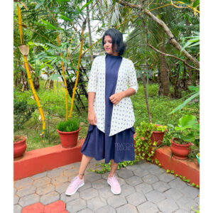 White printed jacket